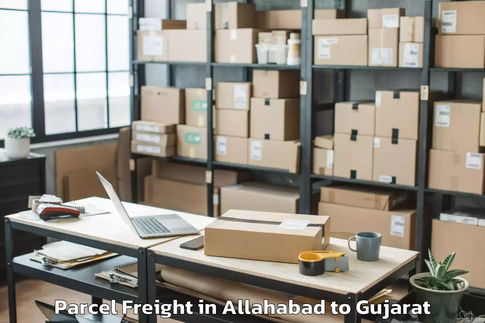 Top Allahabad to Gls University Ahmedabad Parcel Freight Available